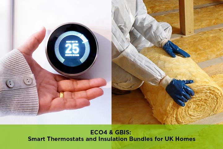 A smart thermostat and home insulation system installed under ECO4 & GBIS grant schemes in a UK home