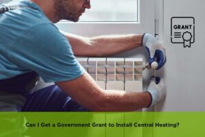 UK home with new central heating system installed through a government grant program